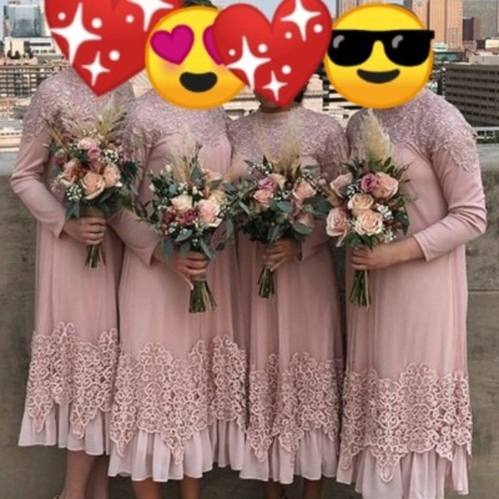 NWT English Rosemary Blush Pink Lace Dress